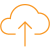 orangefarbenes Cloud-Aktivierungs-Symbol